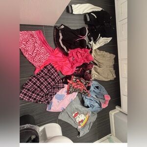 y2k corset vintage cute pink clothing bundle